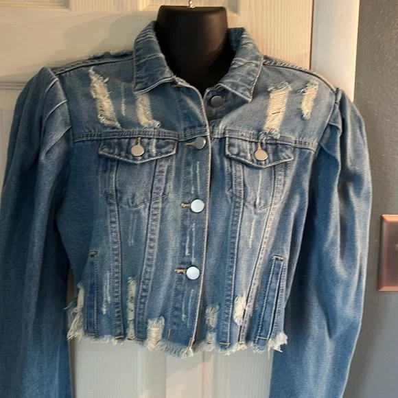 NWT Aaron & Amber Jean Jacket - Picture 2 of 6